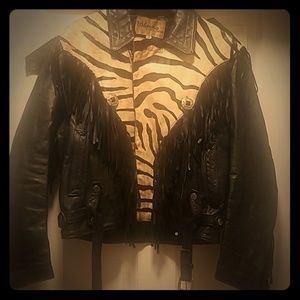 100% Wilsons leather with Zebra skin